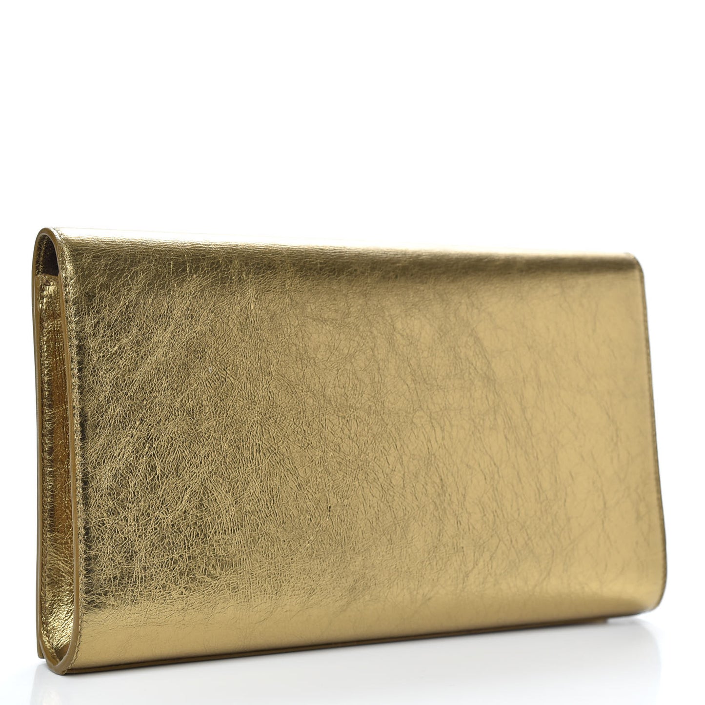 Metallic Calfskin Monogram Large Belle De Jour Clutch Gold