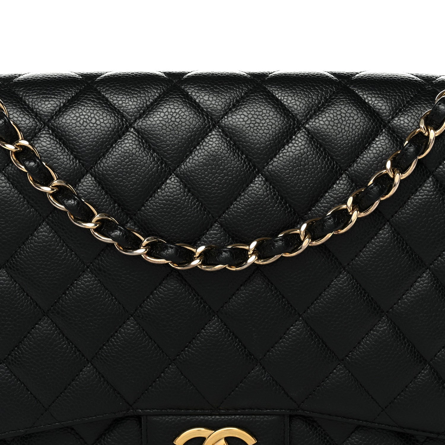 Chanel Caviar Quilted Maxi Double Flap Black 8 of 12