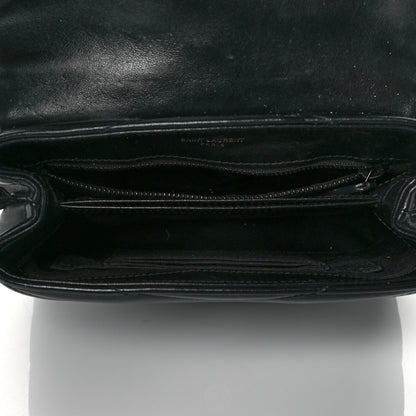 Saint Laurent Calfskin Y Quilted Monogram Toy Loulou Crossbody Bag Black 5 of 12
