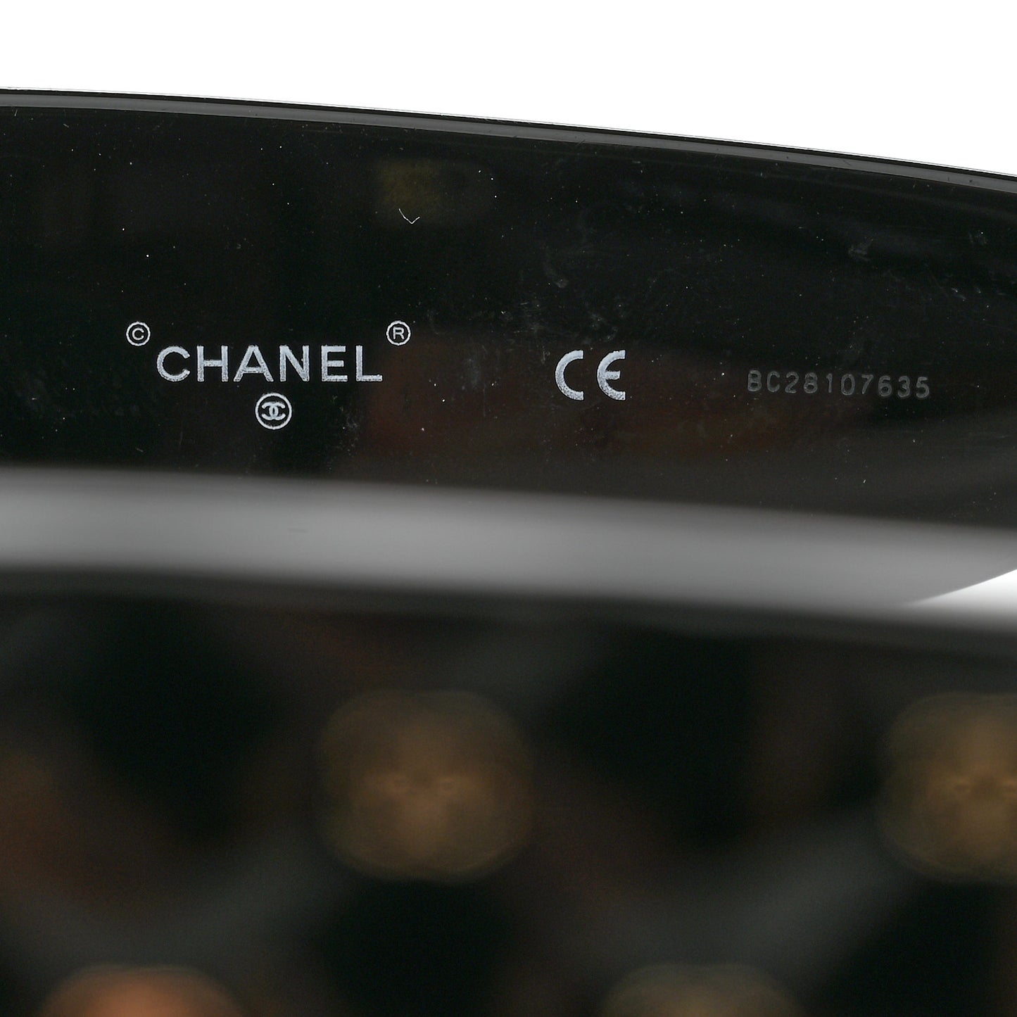 Acetate Quilted CC Pilot Sunglasses 71465A Black