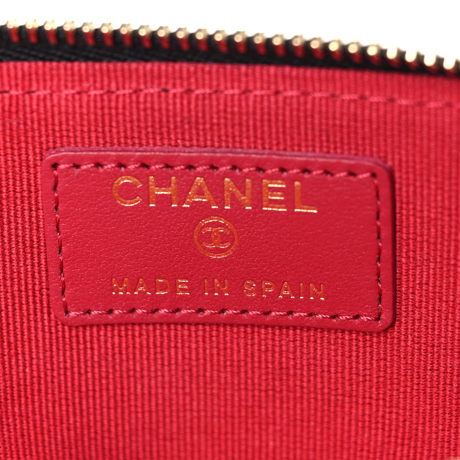 Chanel Lambskin Quilted Chanel 19 Zip Card Holder Wallet Black 6 of 8