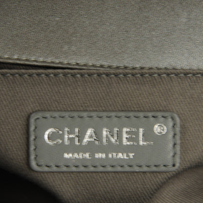 Chanel Lambskin Quilted Medium Boy Flap w Stingray Strap Silver 6 of 9