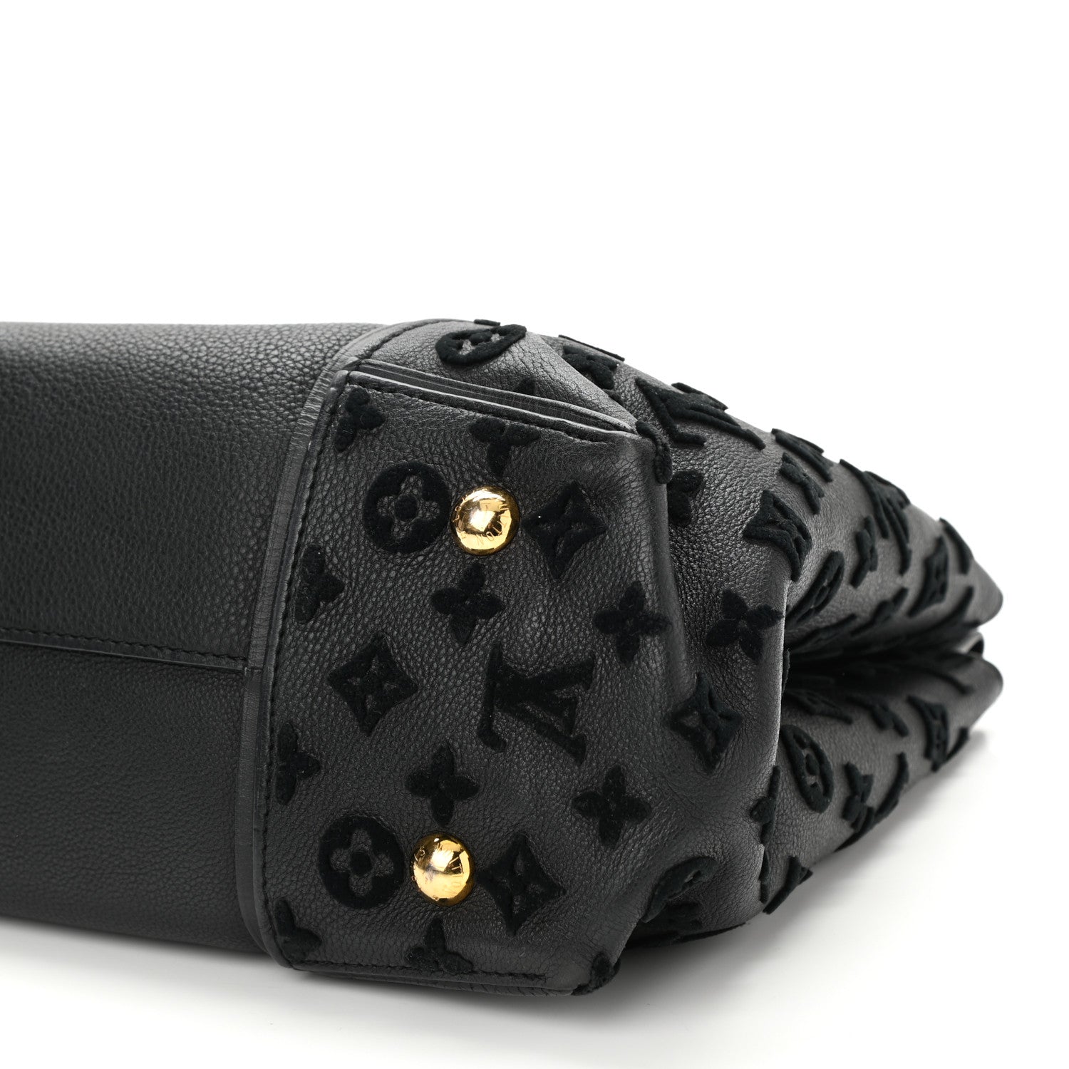 Louis Vuitton Veau Cachemire Tote W PM Black 8 of 10