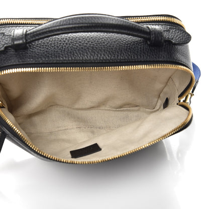 Gucci Grained Calfskin Sylvie Web Kingsnake Small Camera Bag Black Multicolor 6 of 8