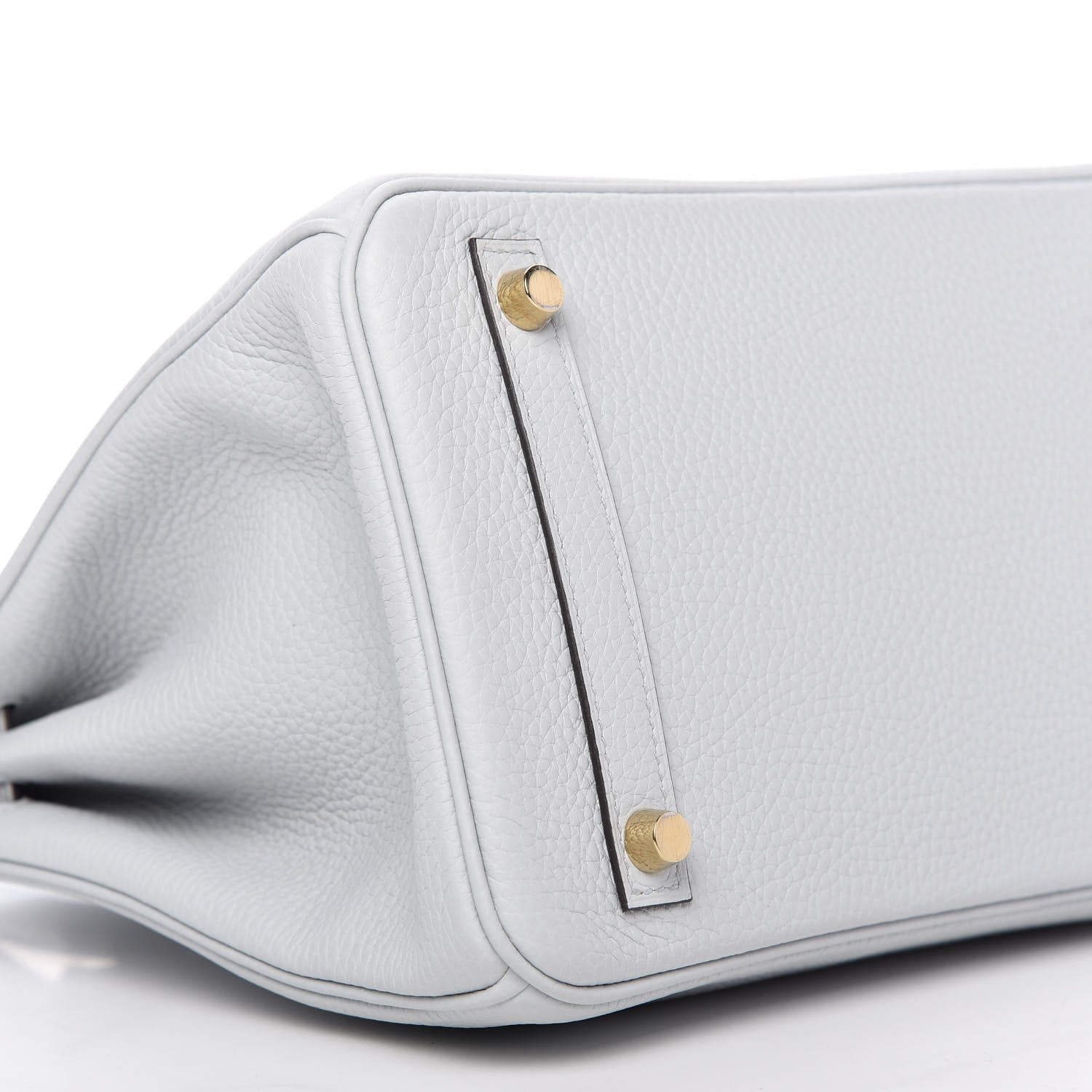 Hermes Taurillon Clemence Birkin 30 Bleu Pale 6 of 11