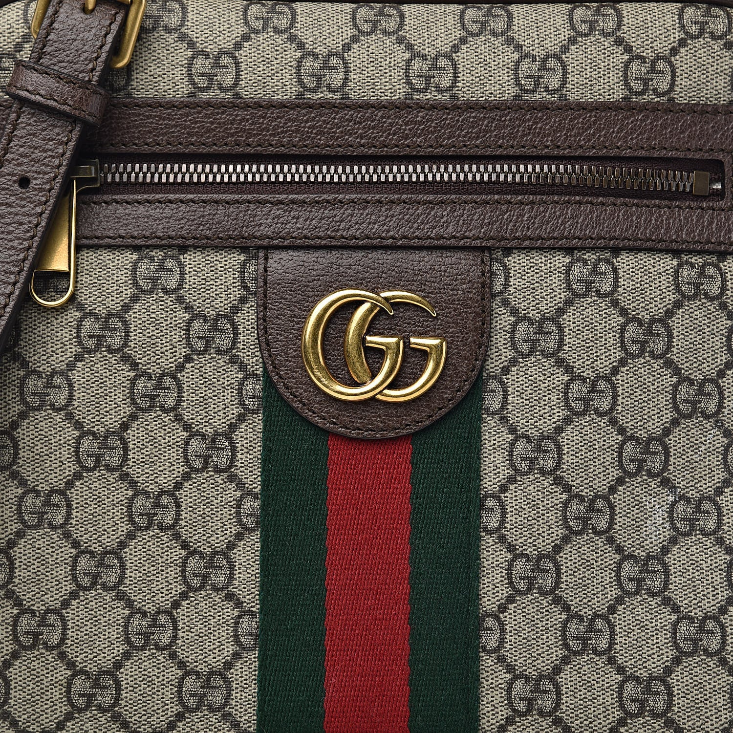 Gucci GG Supreme Monogram Web Small Ophidia Messenger Bag Brown 11 of 11