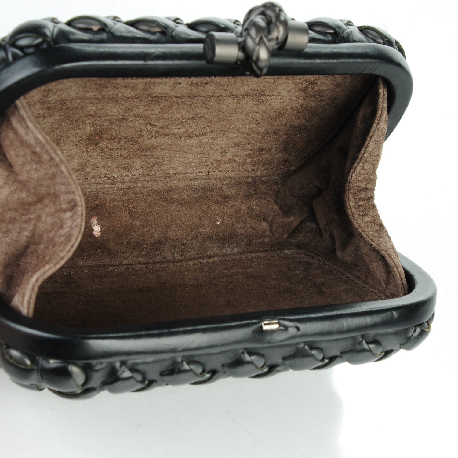 Bottega Veneta Nappa Intrecciato Knot Clutch Nero Black 5 of 6