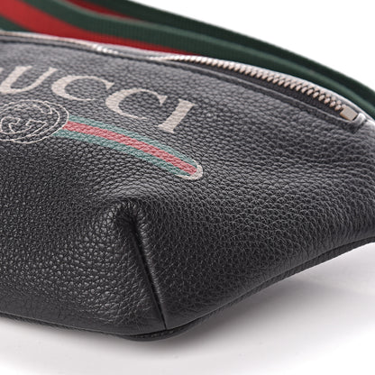 Gucci Grained Calfskin Small Logo Belt Bag Black 9 of 10