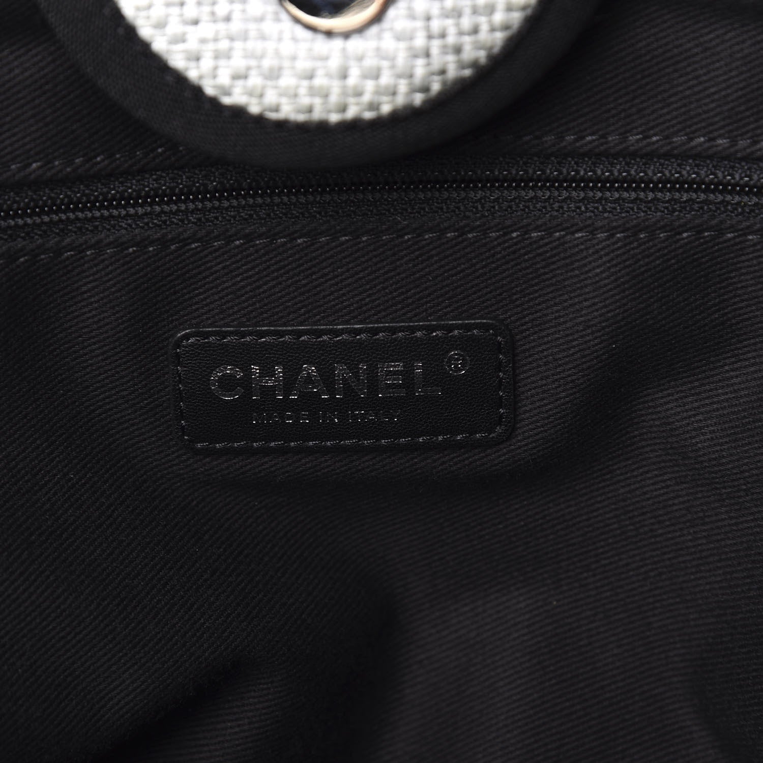 Chanel Canvas Deauville Large Tote Grey 7 of 12