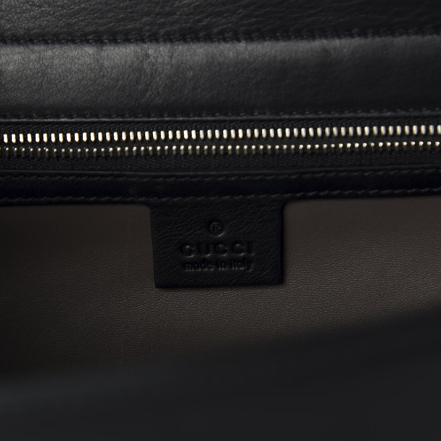 Moon Calfskin Medium Interlocking G Shoulder Bag Black
