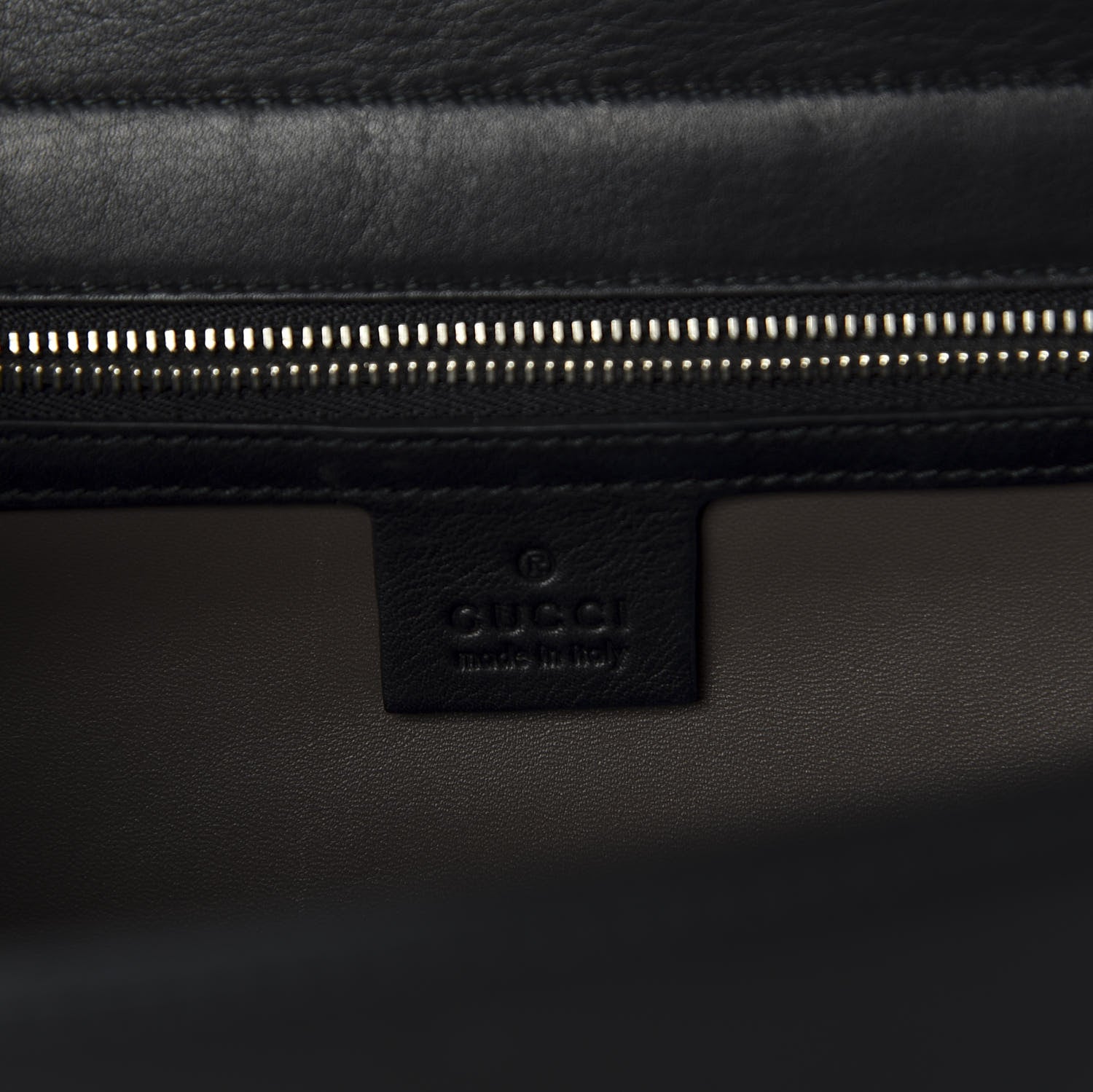 Gucci Moon Calfskin Medium Interlocking G Shoulder Bag Black 7 of 9