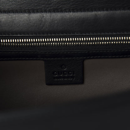 Gucci Moon Calfskin Medium Interlocking G Shoulder Bag Black 7 of 9