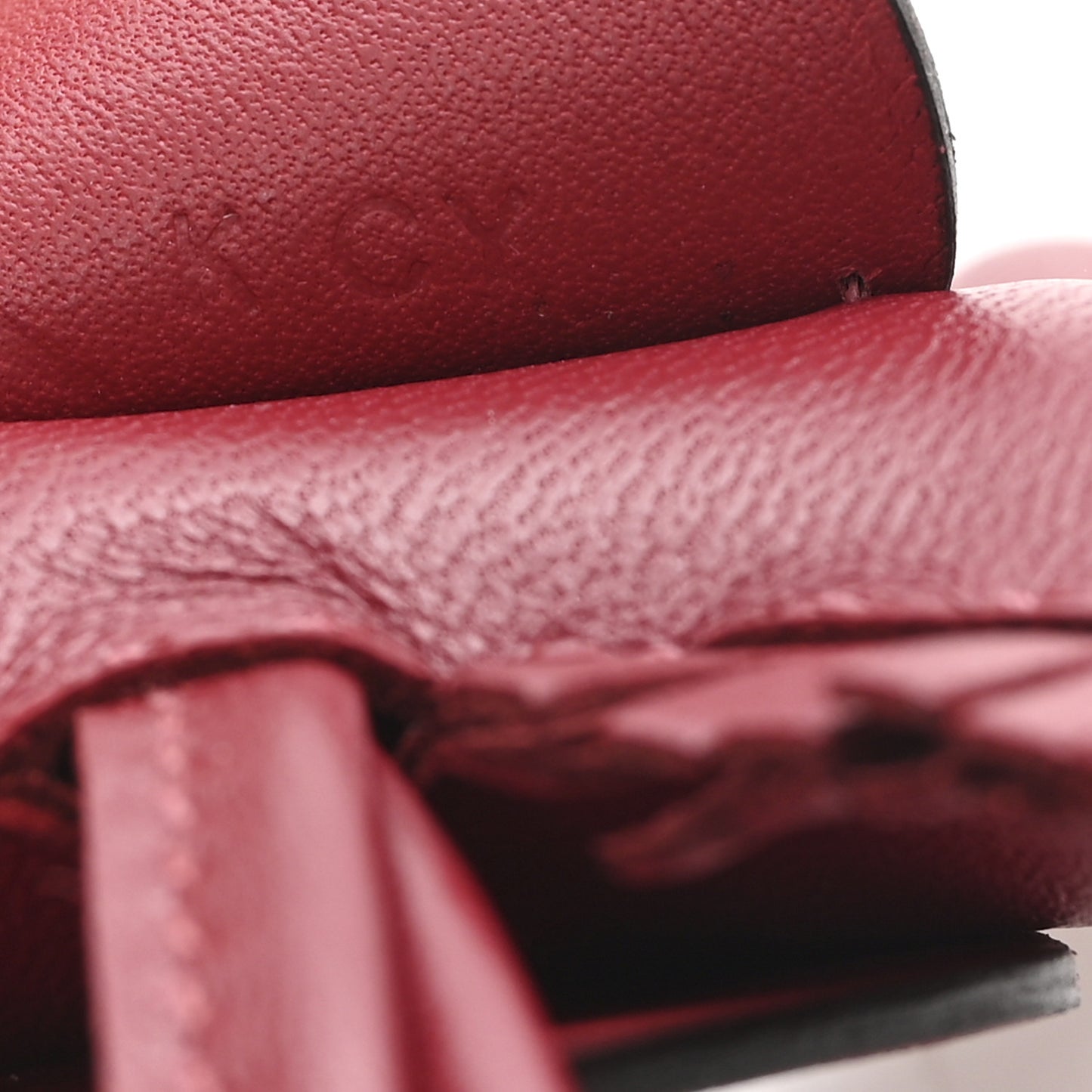 Milo Lambskin Grigri Rodeo Pegase Horse Bag Charm PM Rouge Grenat