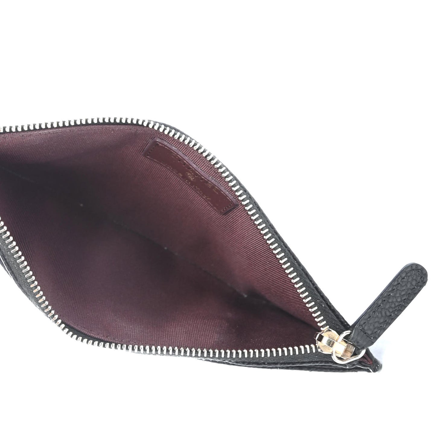 Caviar Quilted Classic Zip Pouch Black
