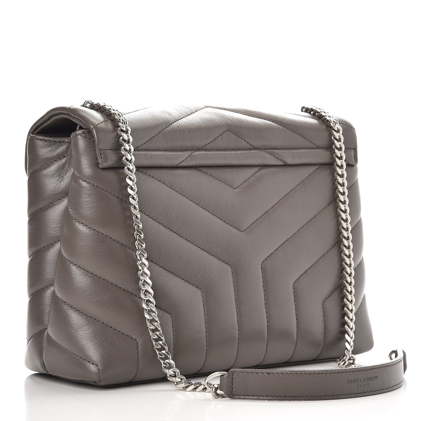 Calfskin Y Quilted Monogram Small Loulou Chain Satchel Earth