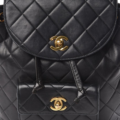 Chanel Lambskin Quilted CC Chain Backpack Black 18 of 18