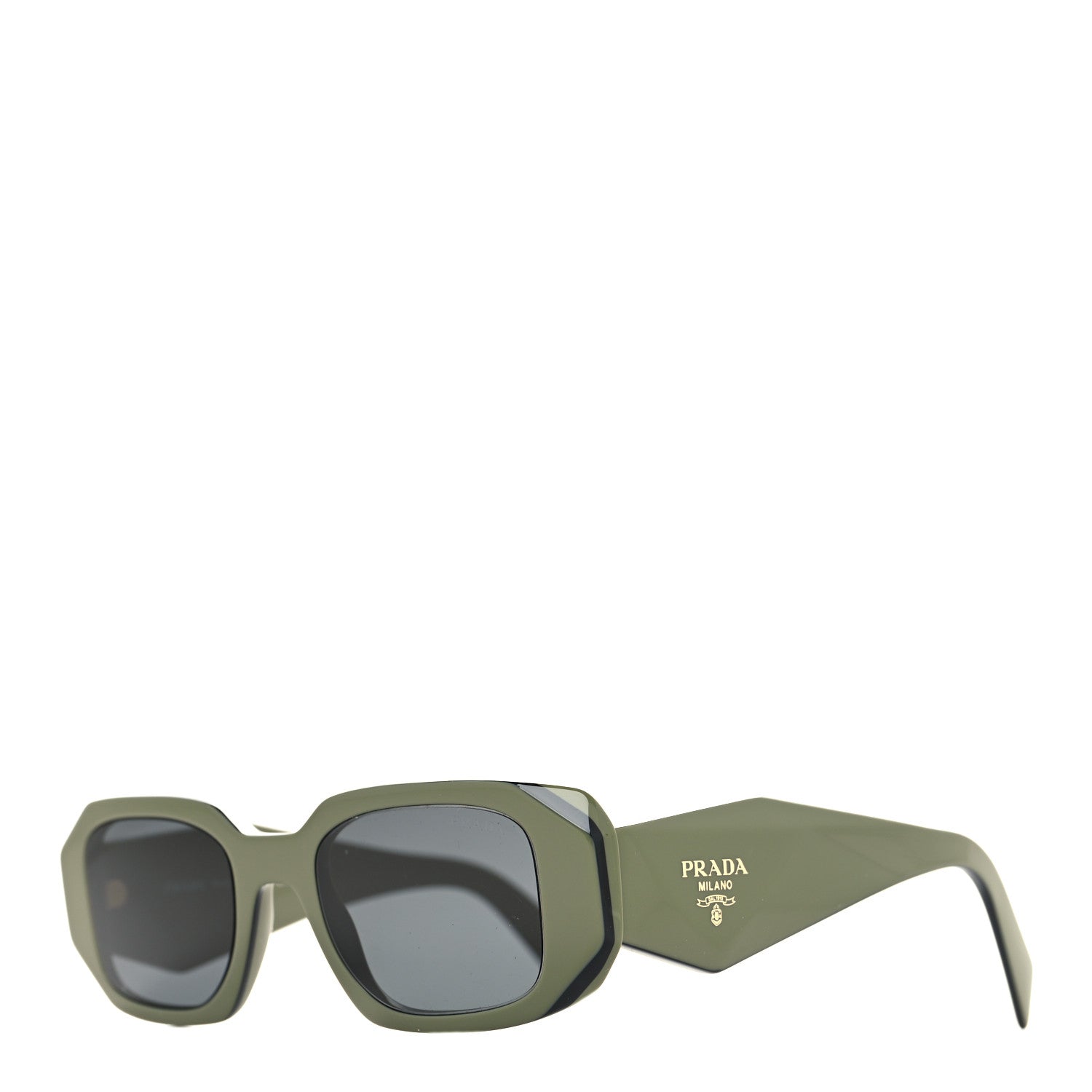 Prada Acetate Symbole Sunglasses SPR 17W Green 1 of 7