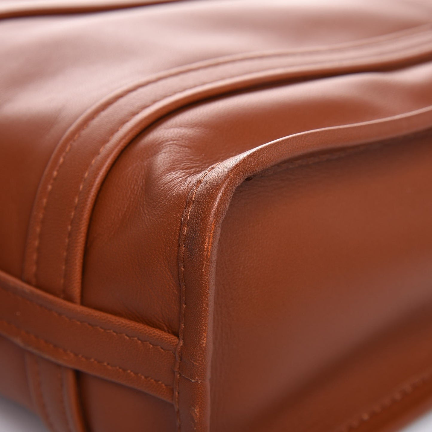 Agneau XS Bazar Shopper Tote Marron Fauve