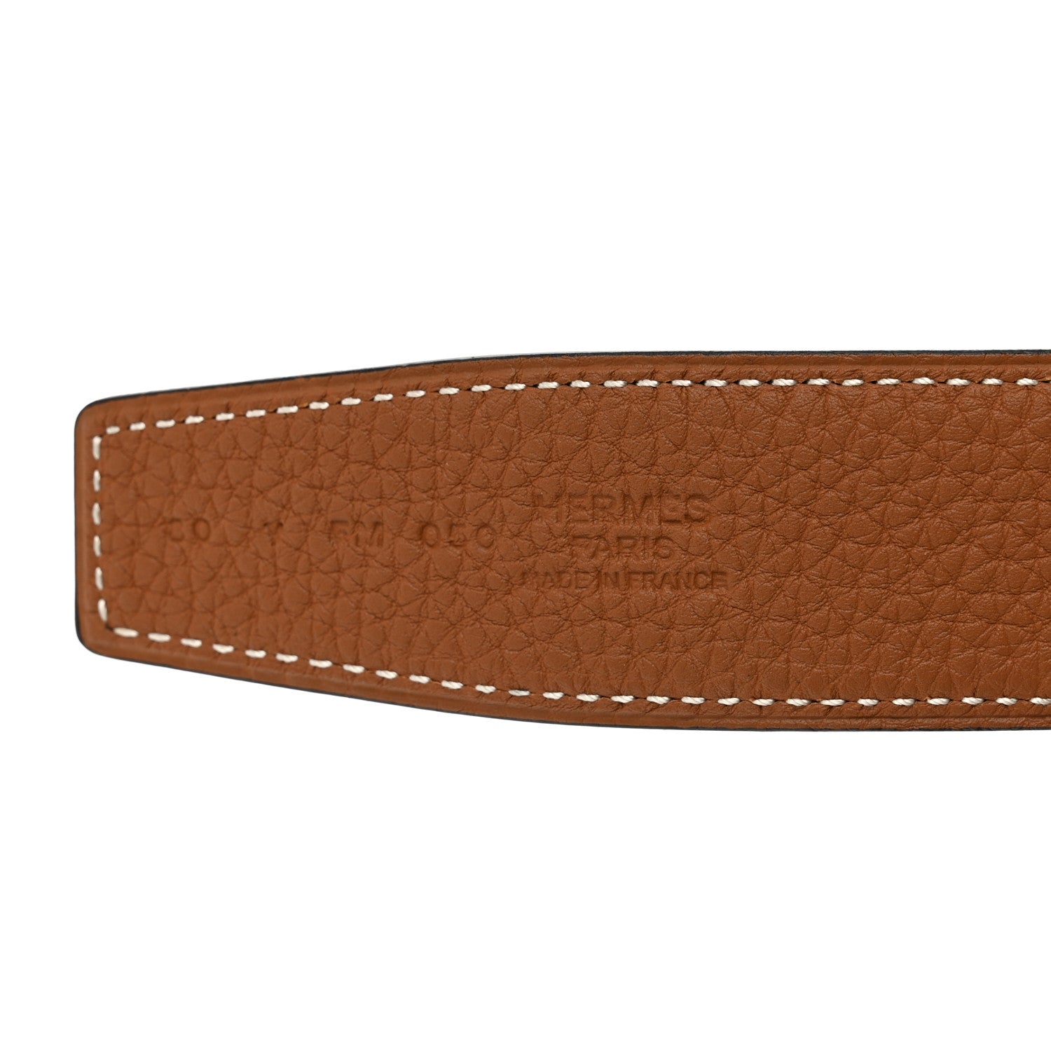 Hermes Box Togo 32mm H Belt 80/32 Black Gold 3 of 4