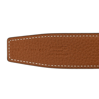 Hermes Box Togo 32mm H Belt 80/32 Black Gold 3 of 4