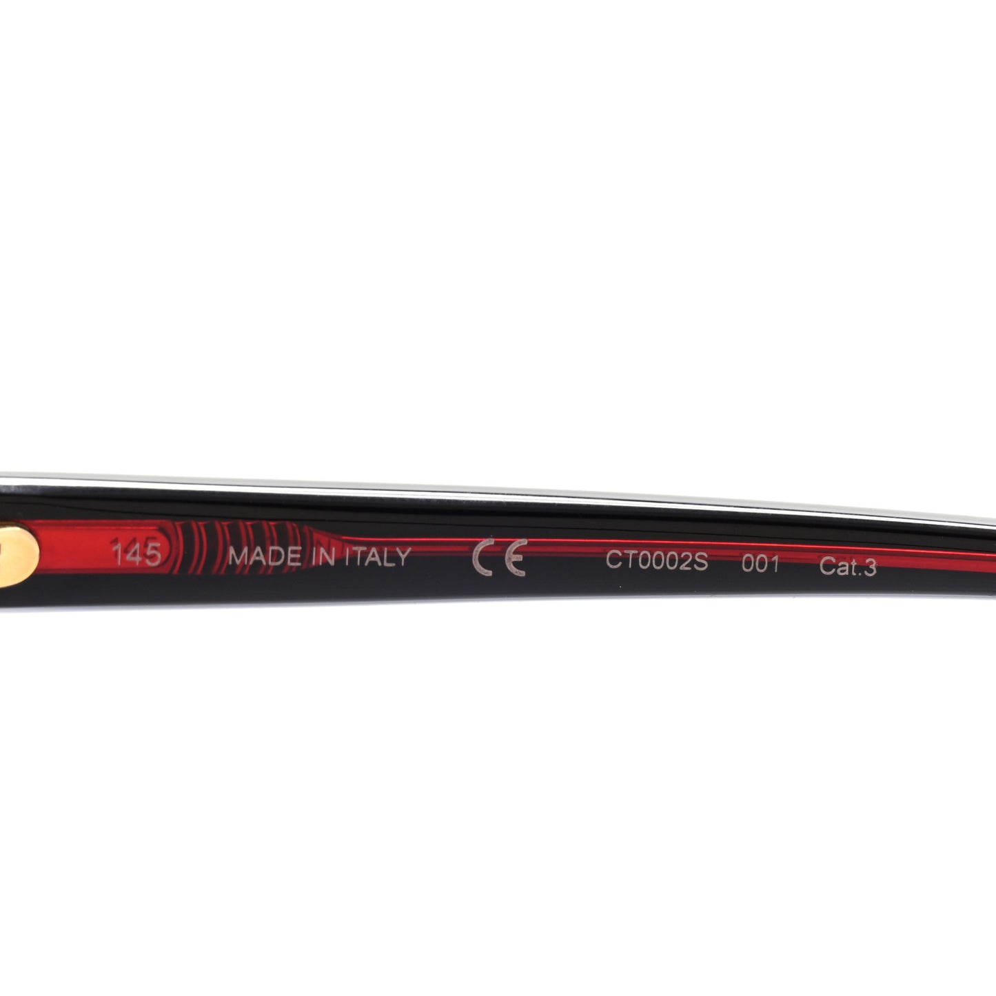 Acetate CT0002S Rectangular Sunglasses Black