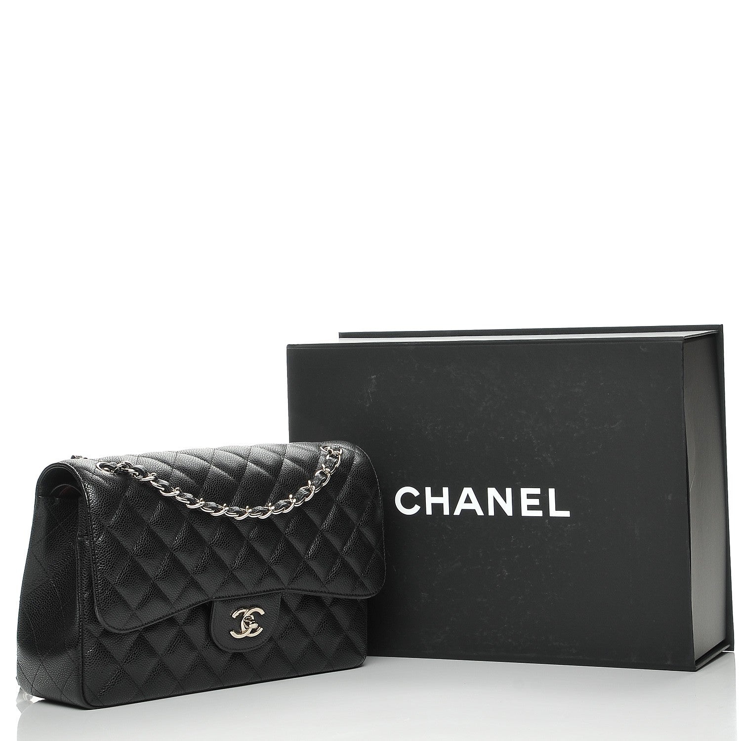 Chanel Caviar Quilted Jumbo Double Flap Black 8 of 8