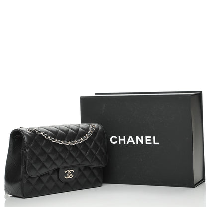 Chanel Caviar Quilted Jumbo Double Flap Black 8 of 8