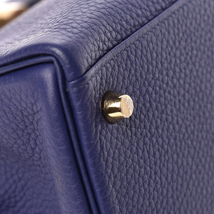 Hermes Taurillon Clemence Kelly Retourne 28 Bleu Encre 18 of 41