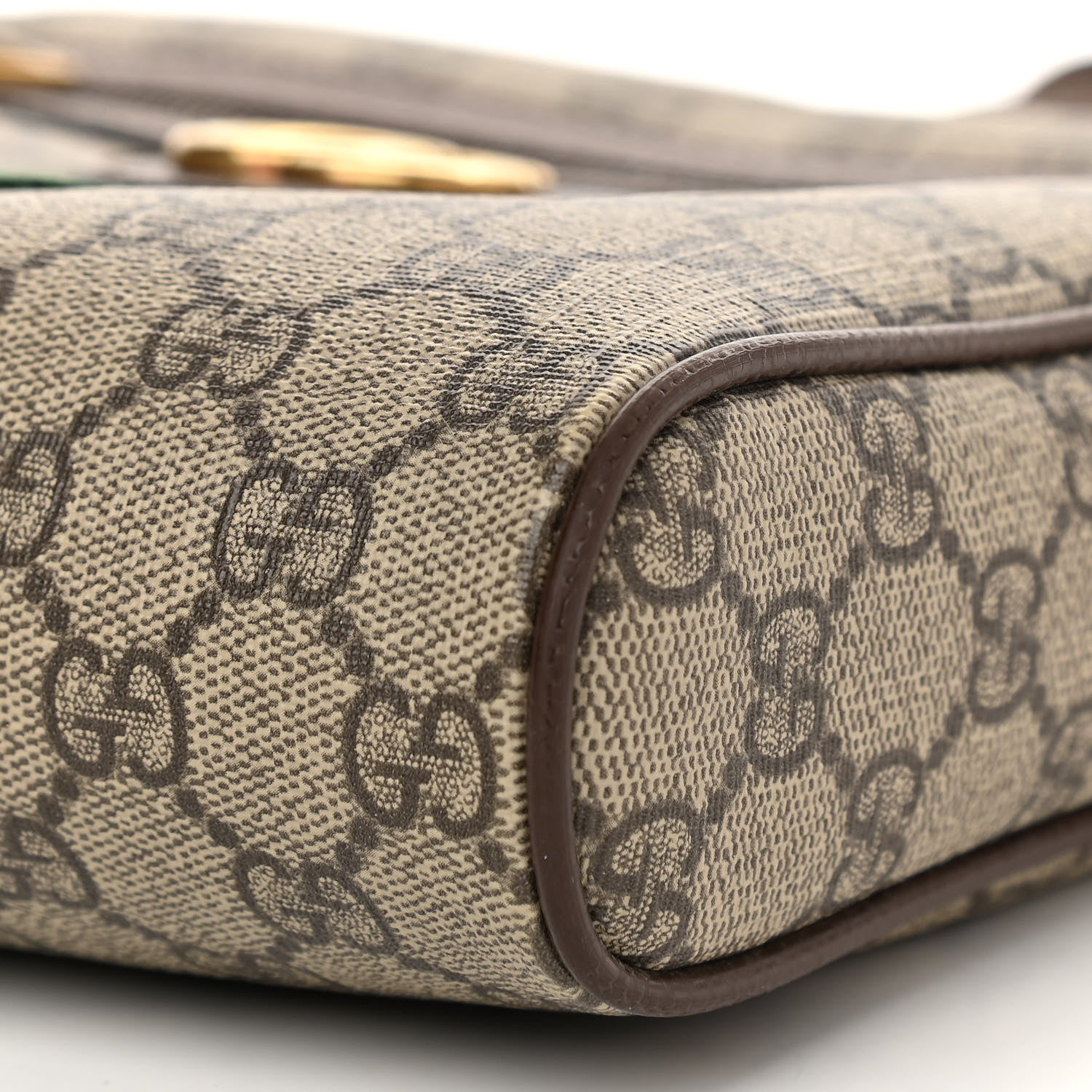 Gucci GG Supreme Monogram Web Small Ophidia Messenger Bag Brown 10 of 15