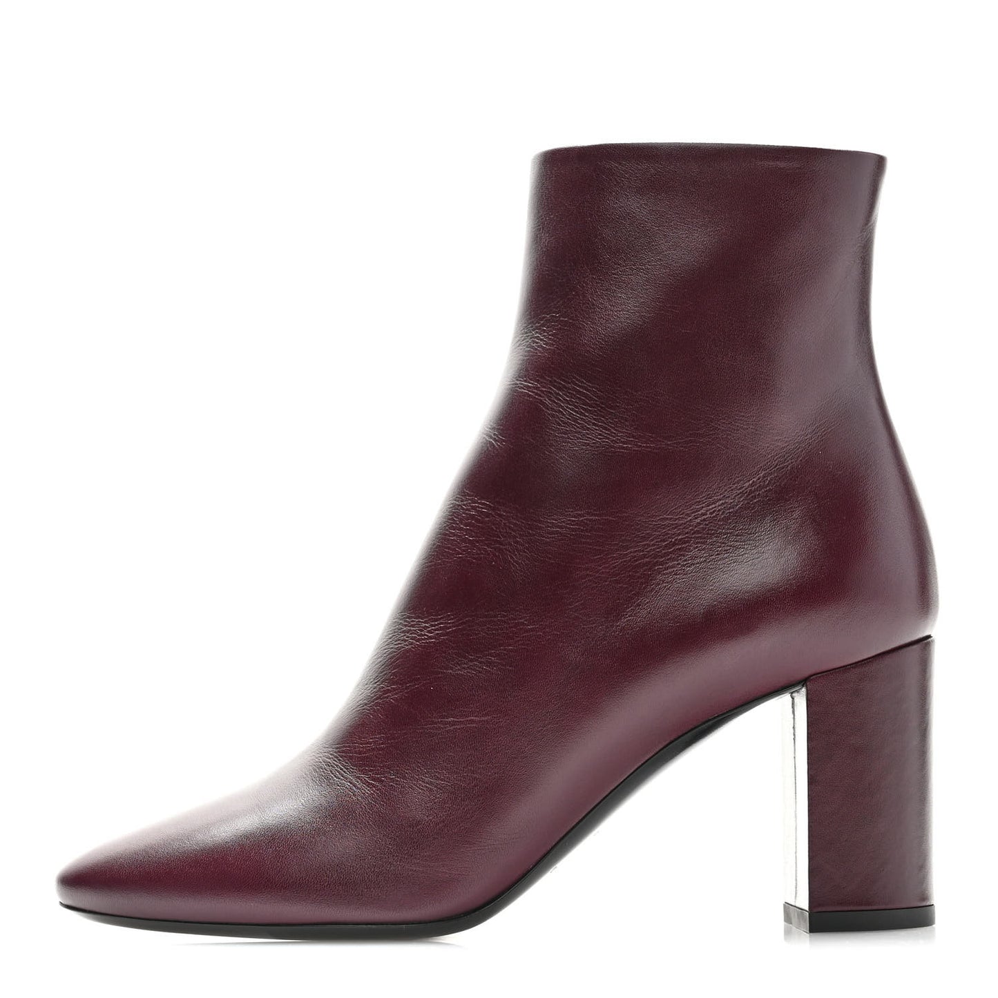 Nappa Lou 75 Ankle Zip Boot 37 Dark Violet