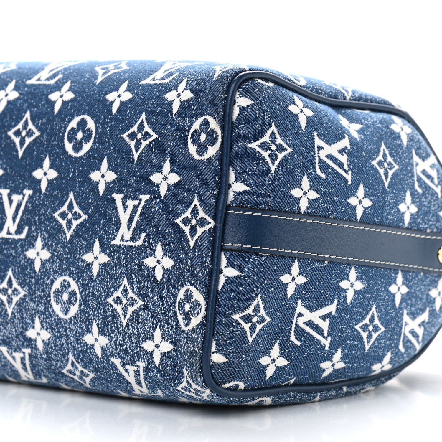 Louis Vuitton Monogram Jacquard Denim Speedy Bandouliere 25 Bleu 8 of 8