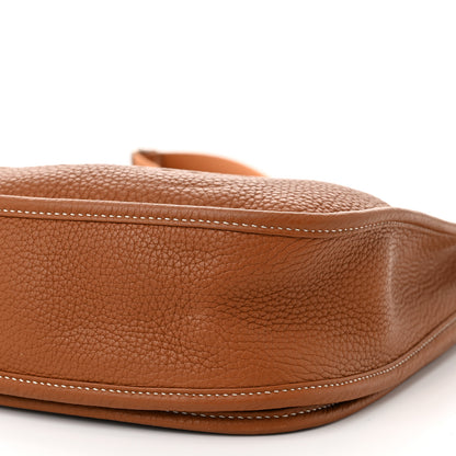 Hermes Taurillon Clemence Evelyne III PM Gold 10 of 12