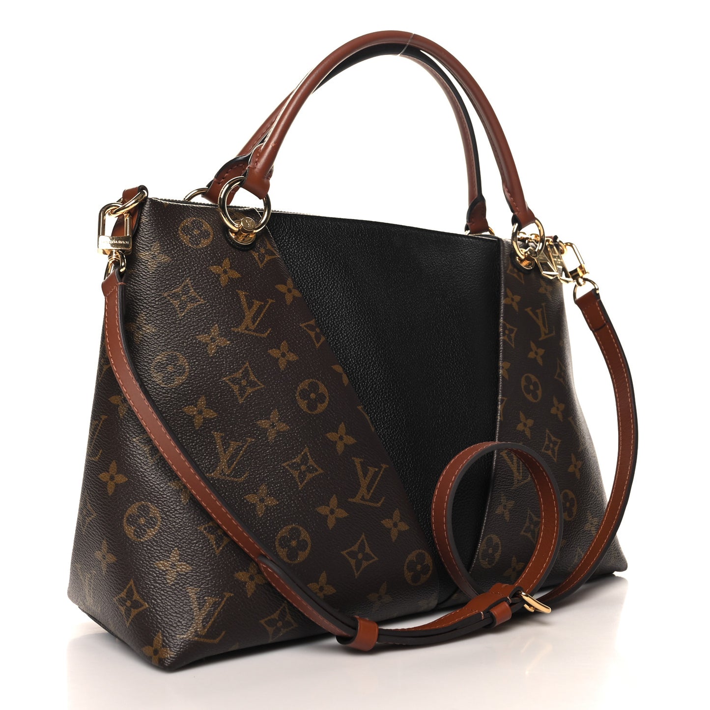 Monogram V Tote MM Black
