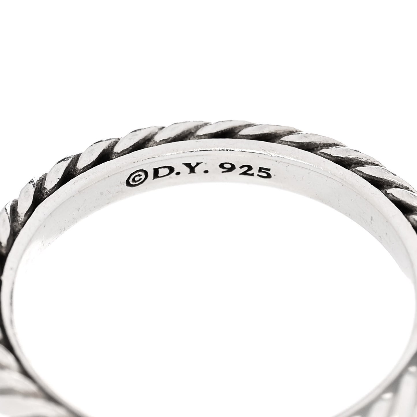 Sterling Silver Stackable Cable Ring 49 5