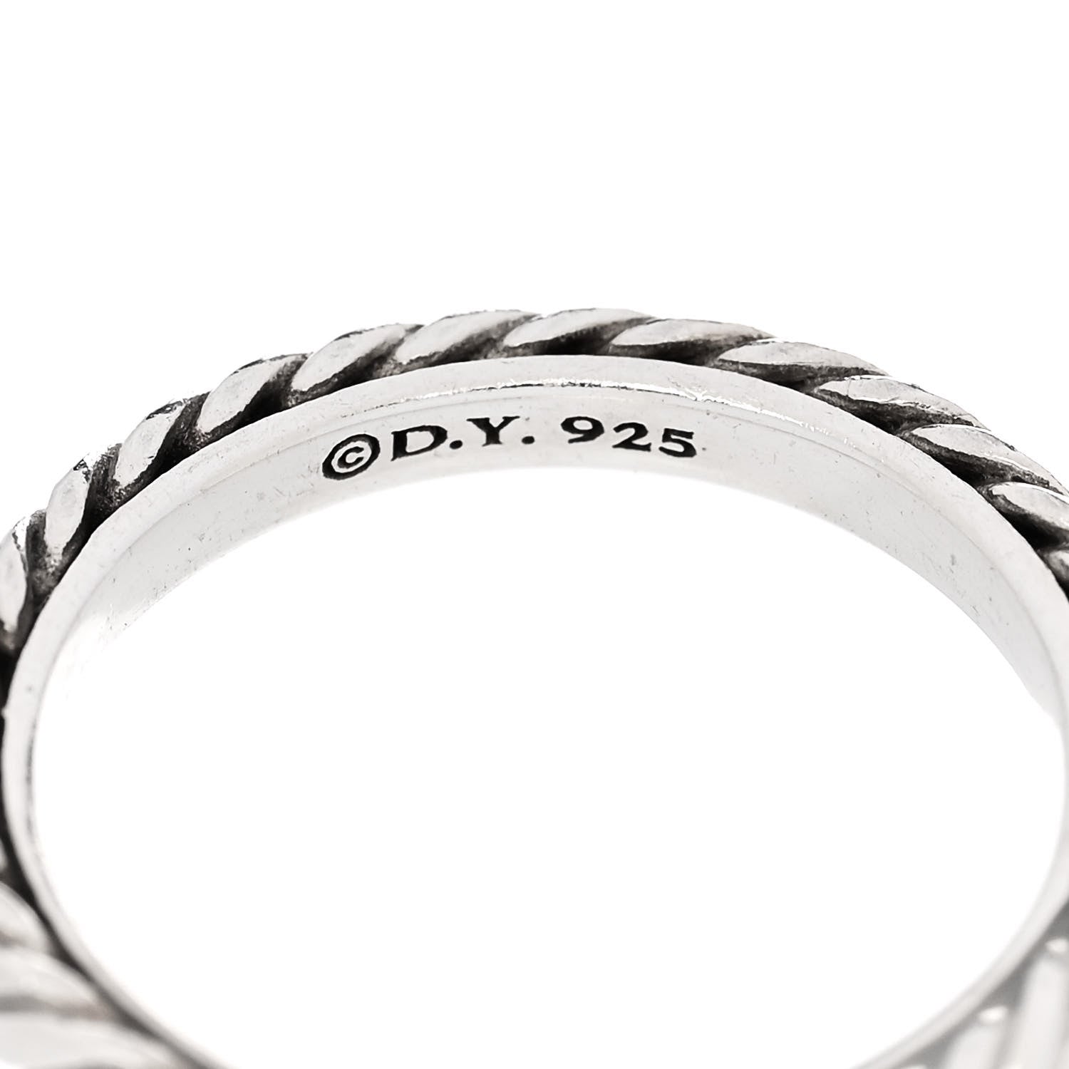 David Yurman Sterling Silver Stackable Cable Ring 49 5 4 of 4
