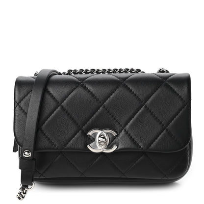 Chanel Lambskin Quilted CC Flap Black 1 of 12