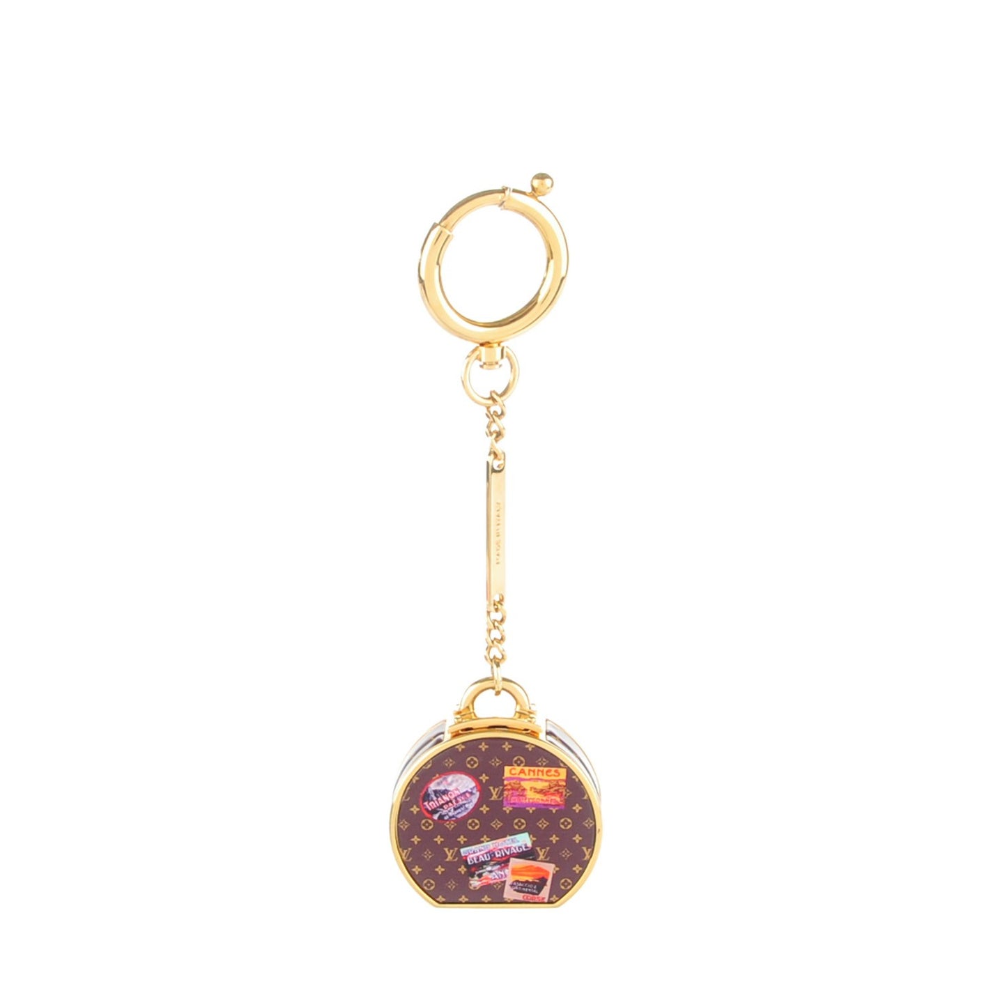 Monogram Hat Box Keychain