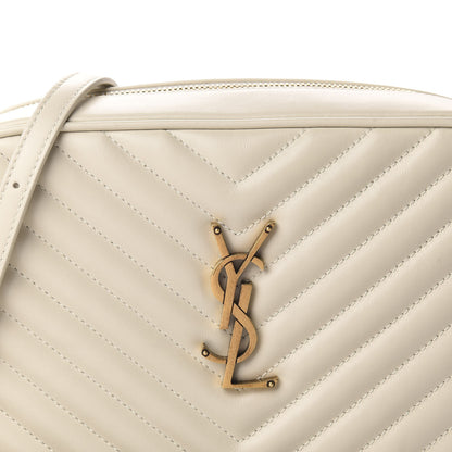Saint Laurent Calfskin Matelasse Monogram Lou Camera Bag Crema Soft 10 of 10