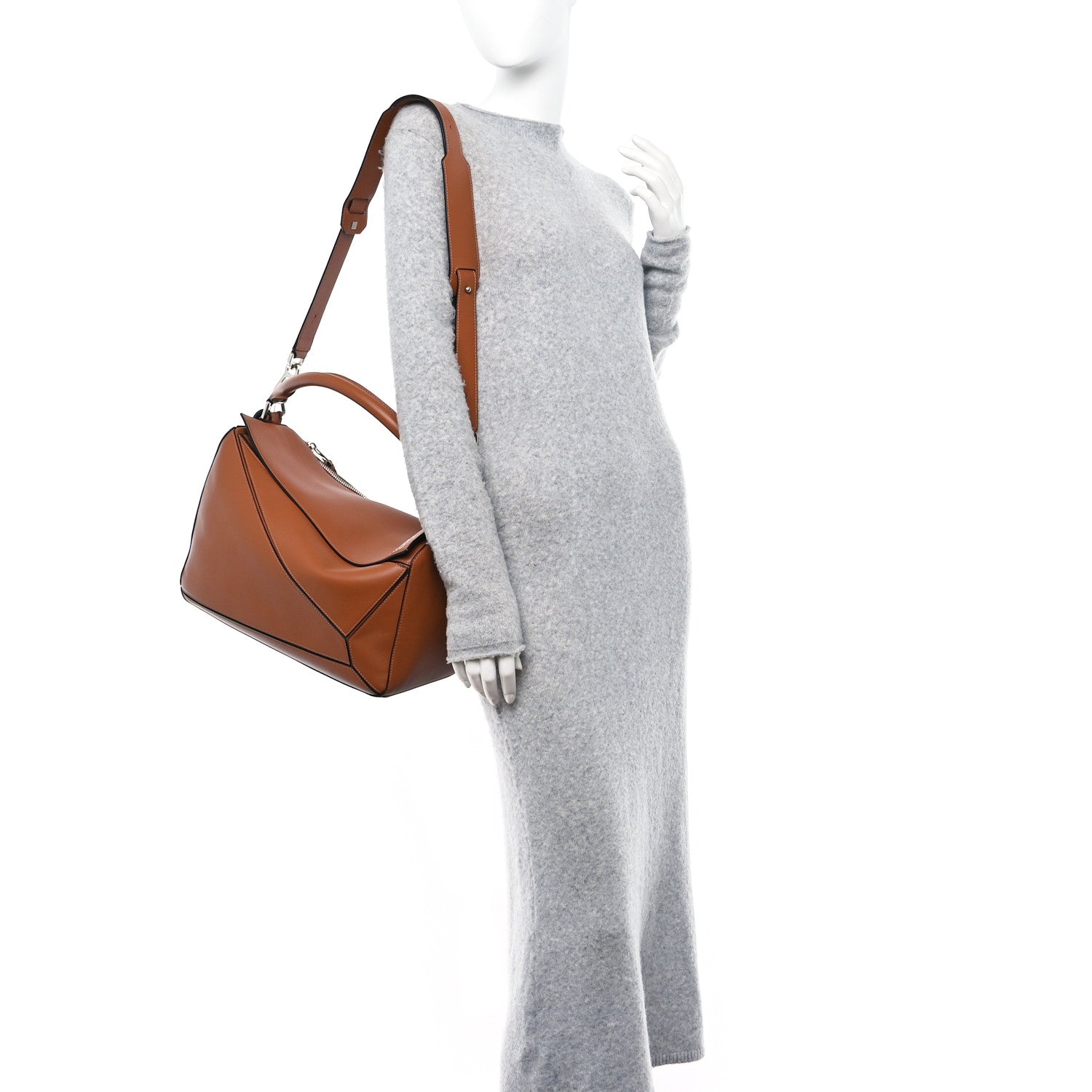 Loewe Calfskin Large Puzzle Bag Tan 2 of 10