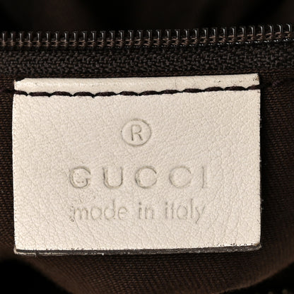 Gucci Monogram Medium D Gold Ring Hobo White 6 of 11