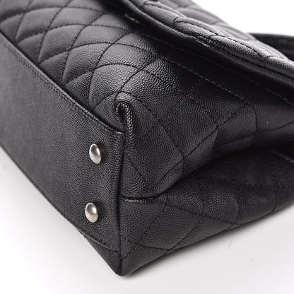 Chanel Caviar Lizard Quilted Mini Coco Handle Flap Black 9 of 10