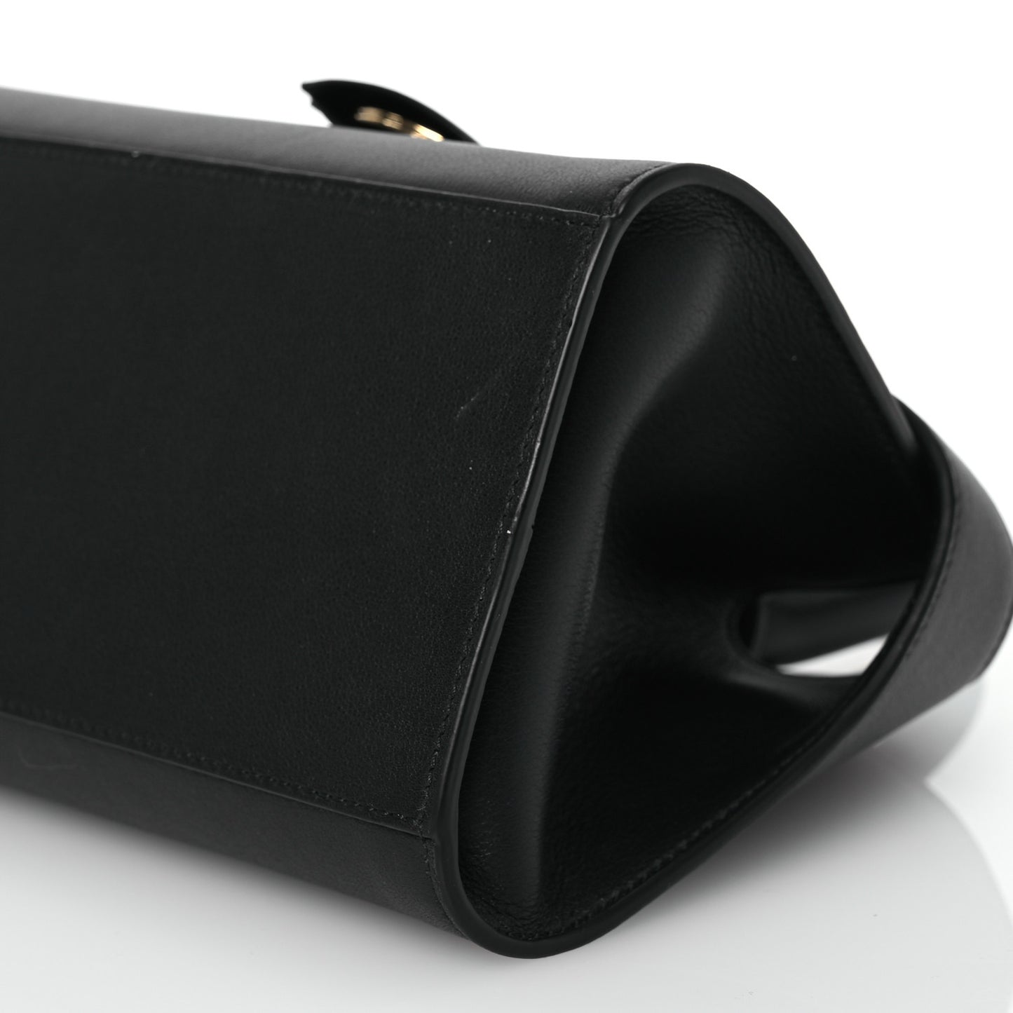 Calfskin Mini Hug Bag Black