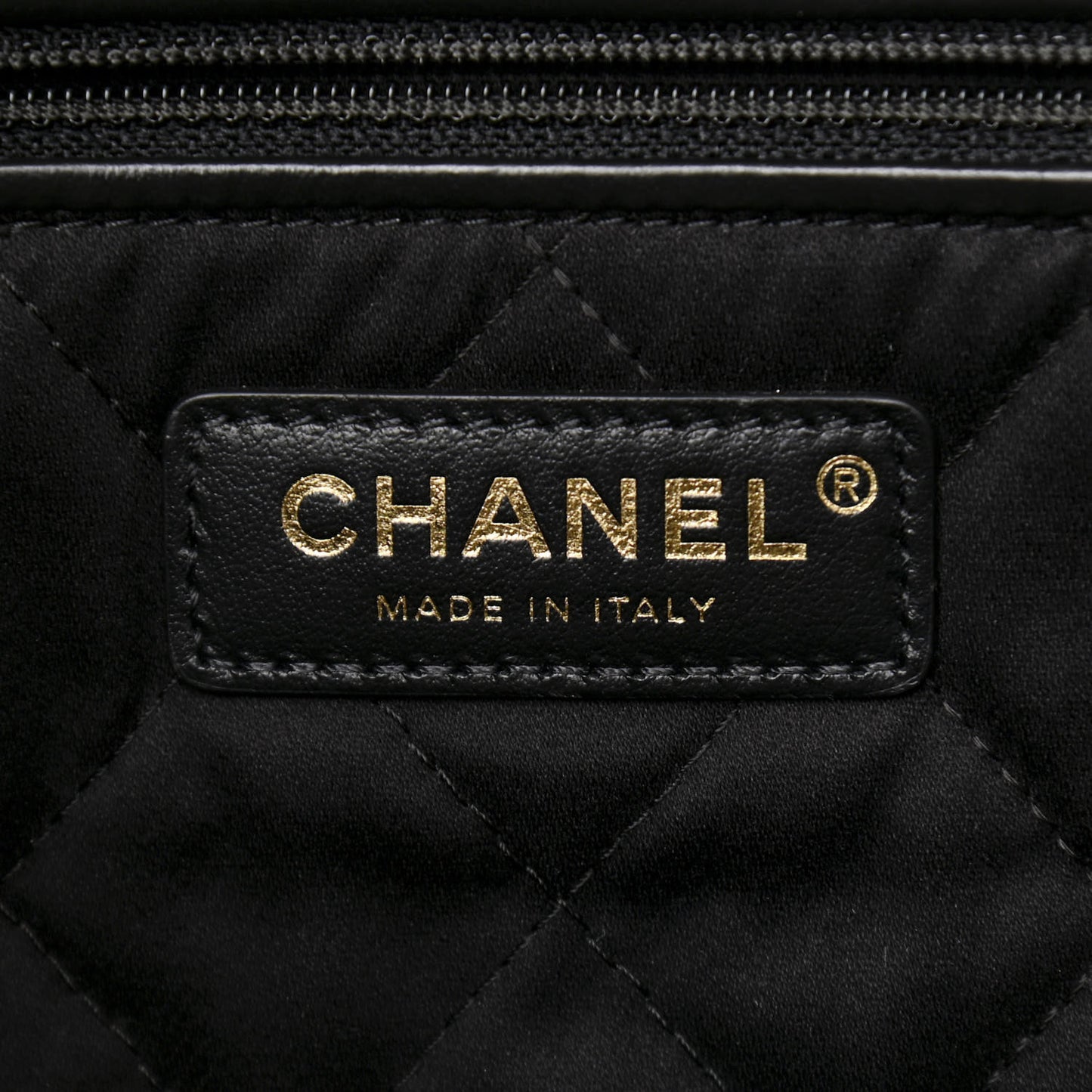 Calfskin Quilted Small Chanel 22 Black