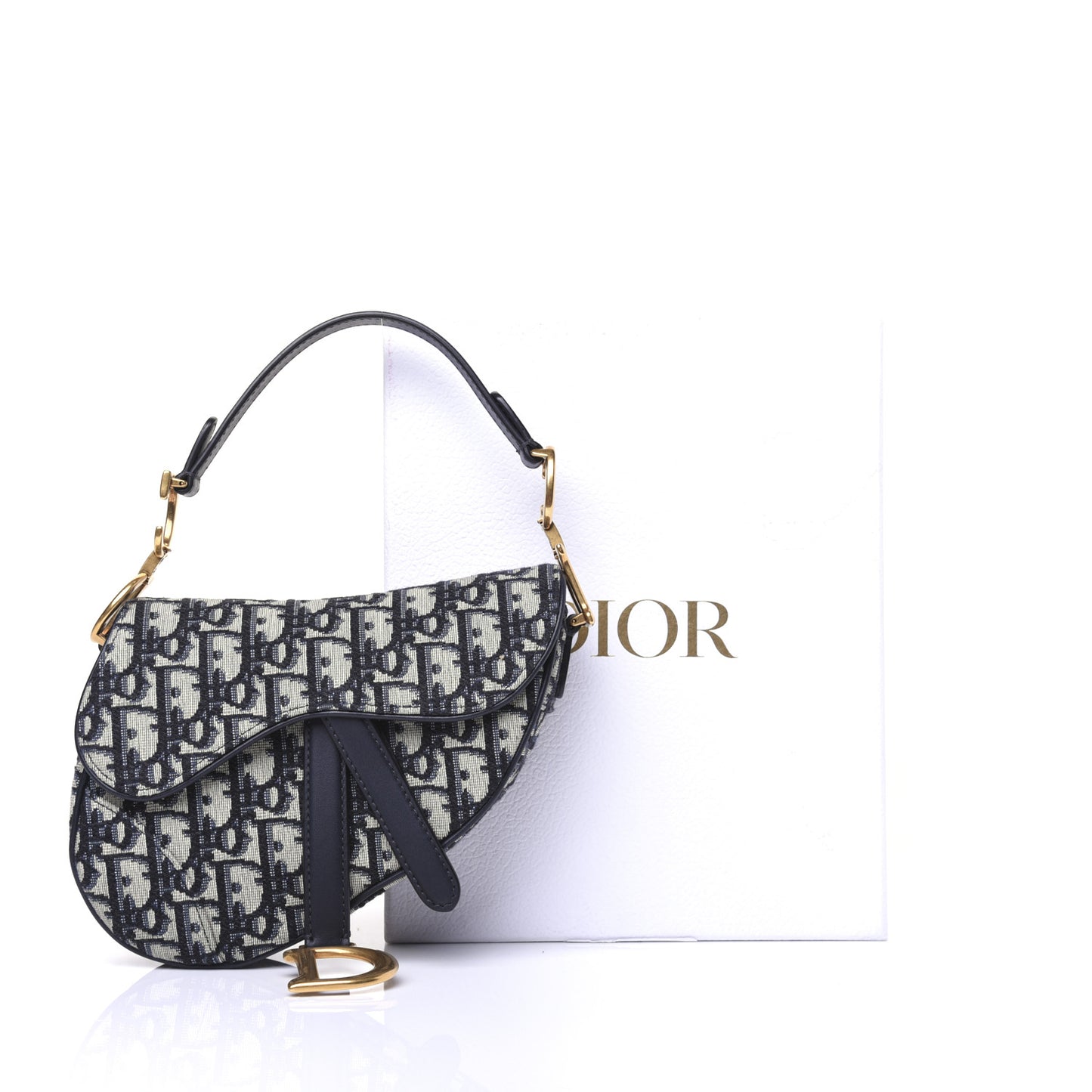 Oblique Mini Saddle Bag Blue