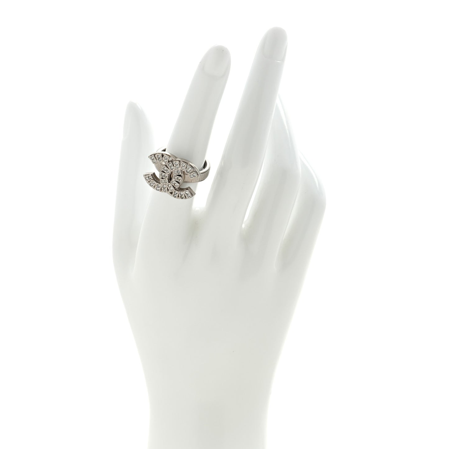 Crystal CC Ring 53 6.25 Silver