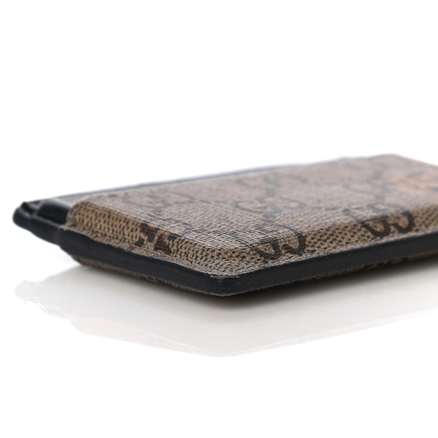 Gucci GG Supreme Monogram Tiger Print Card Holder Black 8 of 18