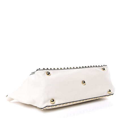 Valentino Garavani Vitello Medium Rockstud Tote Ivory 4 of 10