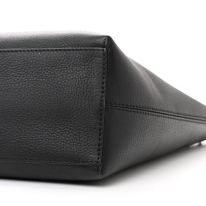 Valentino Garavani Grained Calfskin Rockstud Shoulder Tote Black 8 of 10