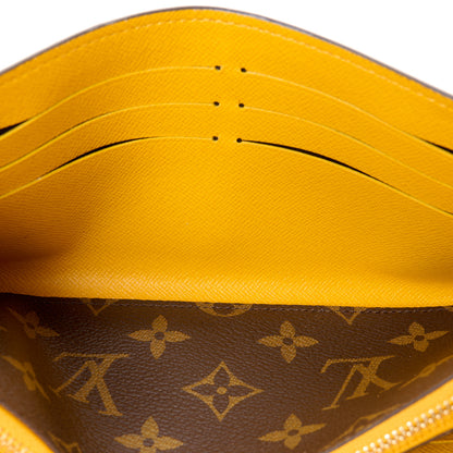 Louis Vuitton Monogram 2022 Christmas Animation New York Soho Wallet Yellow 13 of 13