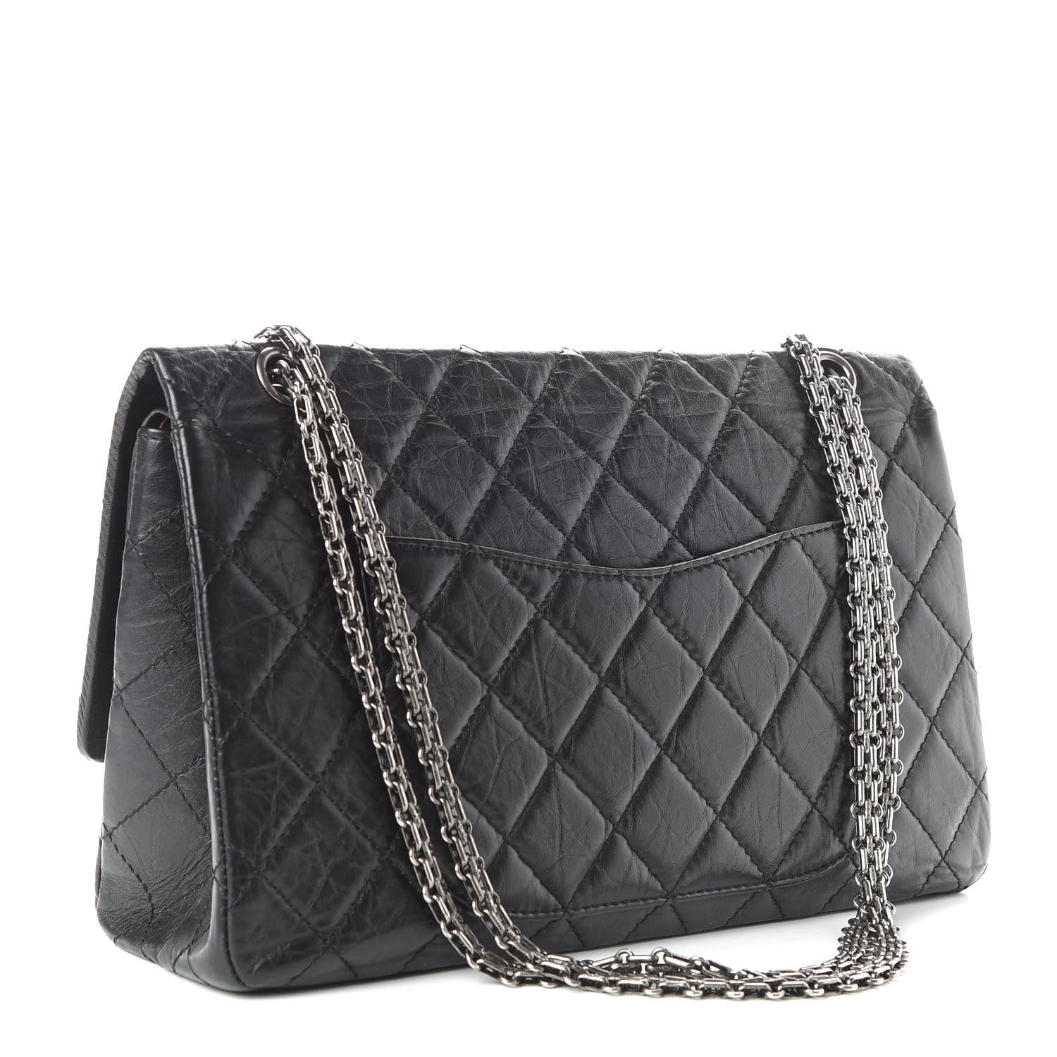 Chanel Aged Calfskin Quilted 2.55 Reissue 227 Flap Black 4 of 10
